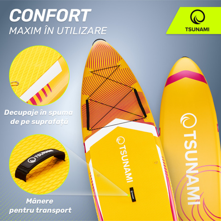 Placă SUP PRO TSUNAMI paddle board 350 cm T11