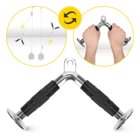 Mâner pentru tracțiuni în formă de V