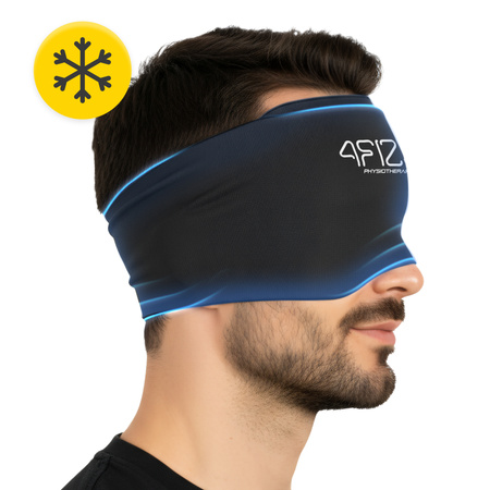 Căști pentru migrenă – compresă flexibilă cu gel pentru cap