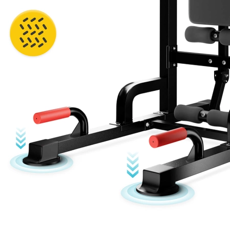 Bară multifuncțională pentru tracțiuni cu tijă și bancă PRO+
