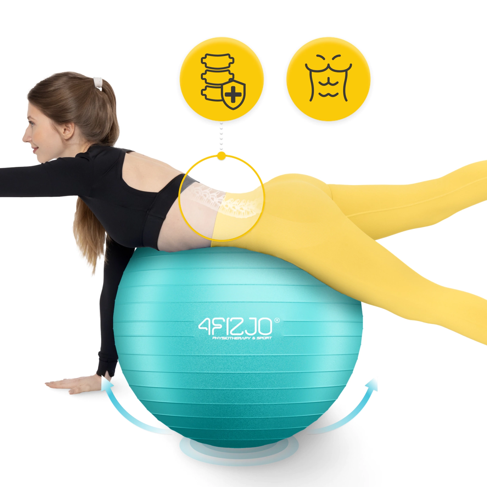 Minge de gimnastică gonflabilă 85 cm