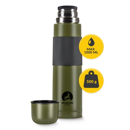 Termos de călătorie pentru cafea și ceai 1 litru verde