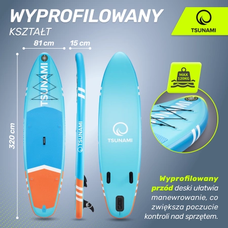 Placă SUP TSUNAMI Paddle Board 320 cm T02