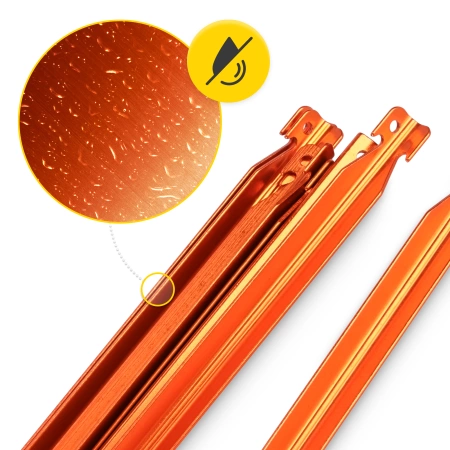 Cuie de cort din aluminiu 18 cm în formă de V 10 buc.