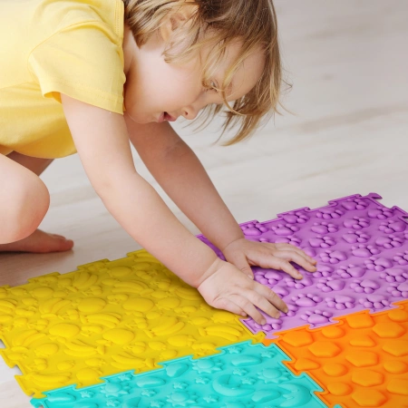 Covoraș ortopedic senzorial pentru copii 4 piese