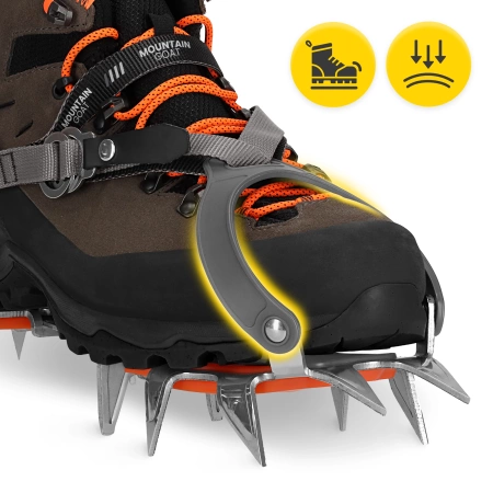 Crampoane Mountain Goat PRO pentru coș, mărimi 36-46 + husă