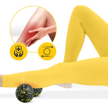 Minge de masaj dublă EPP 12 cm