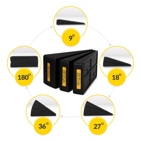 Platformă de întindere cu unghi reglabil SLANT BOARD 3 buc.