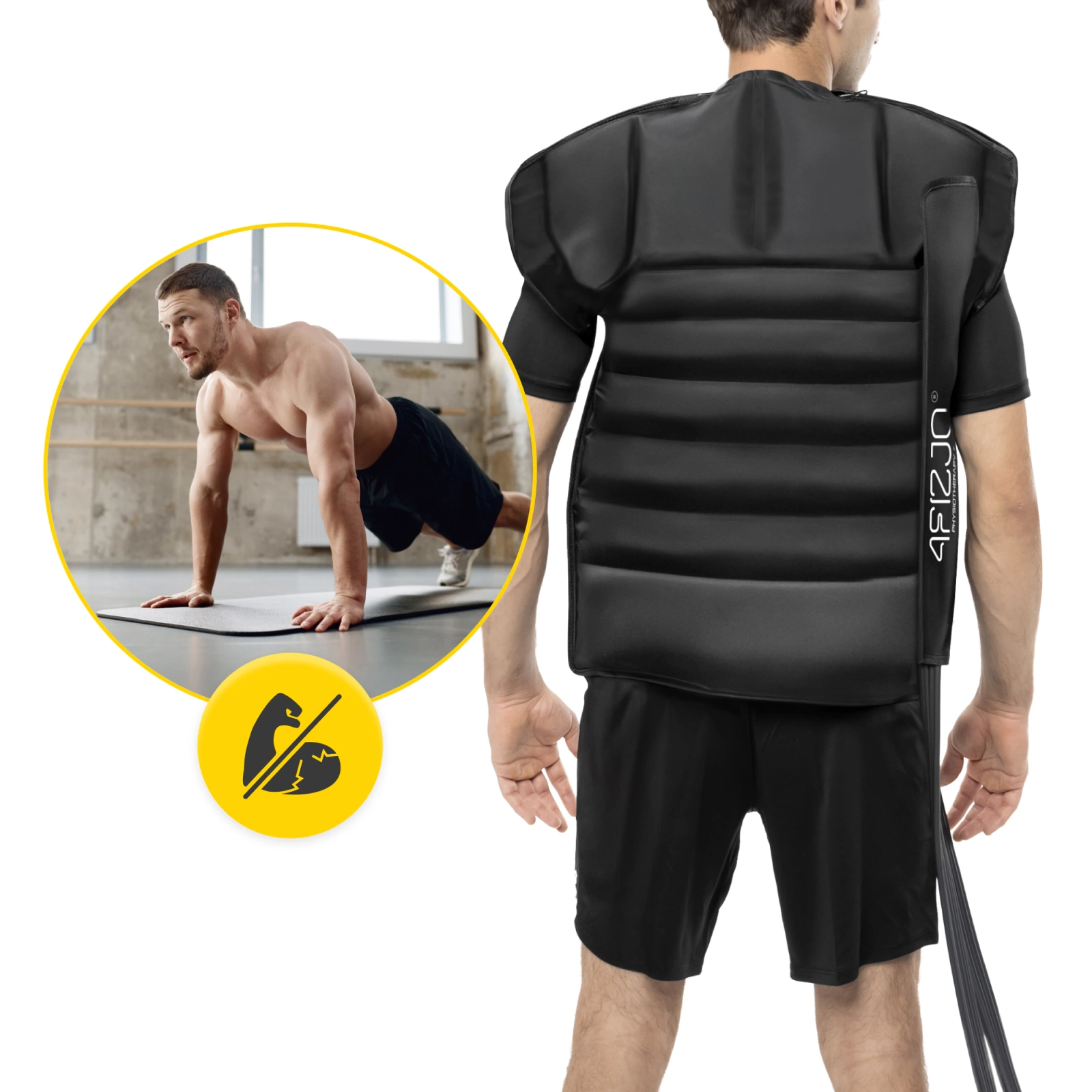 Vesta de compresie pentru drenaj limfatic C8