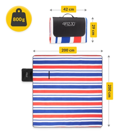 Pătură impermeabilă pentru picnic 200x200 cm