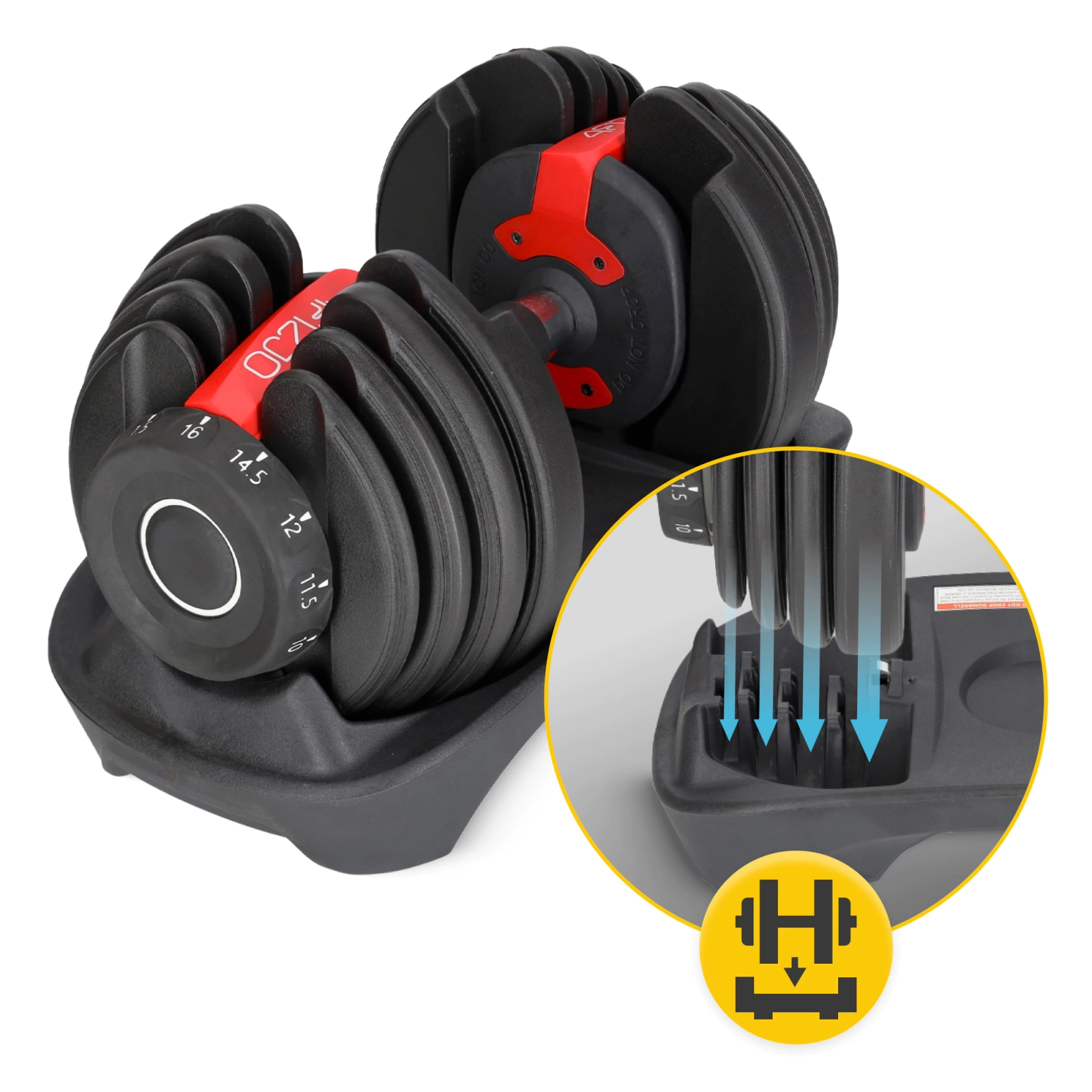 Halteră reglabilă Premium 16 kg