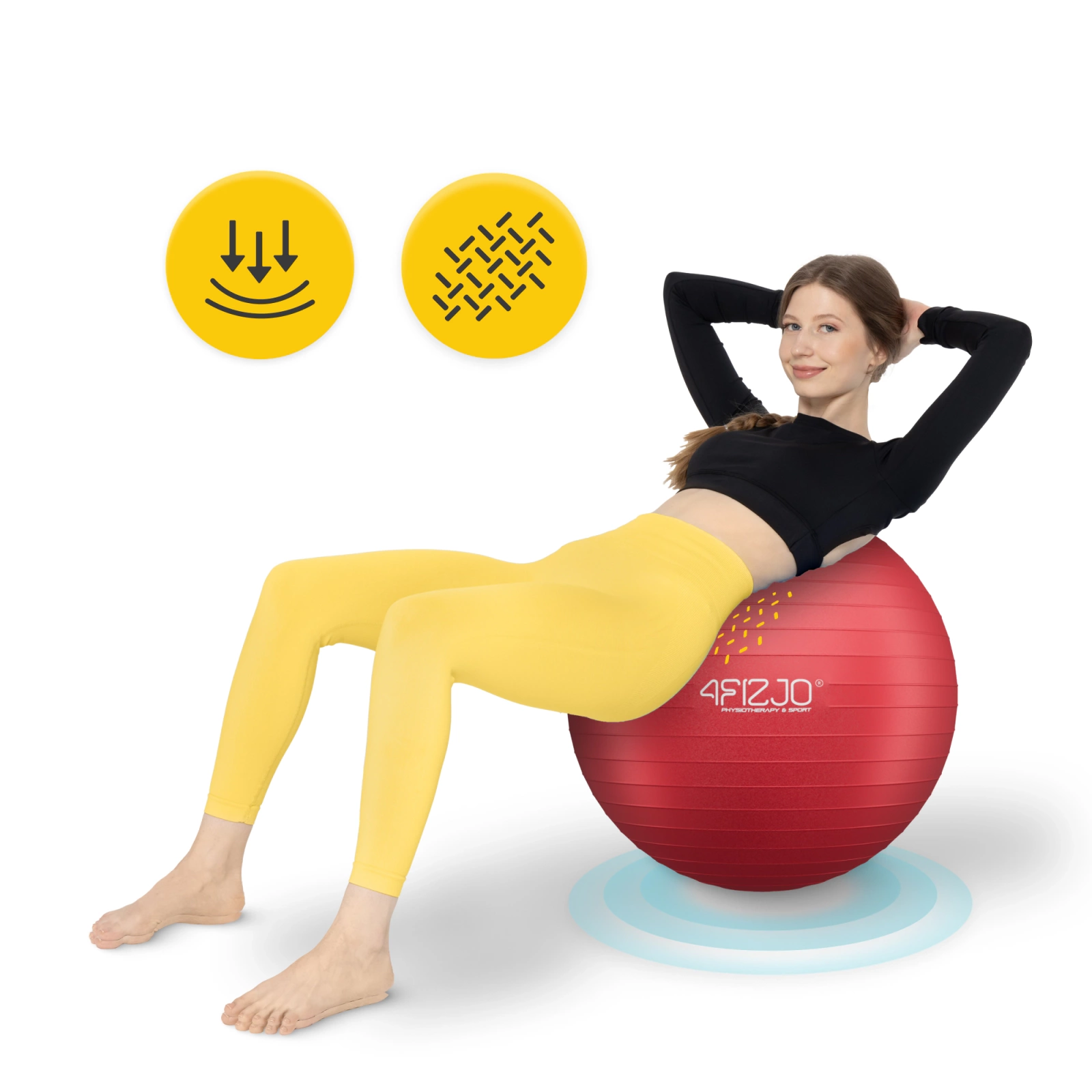 Minge de gimnastică gonflabilă 65 cm 