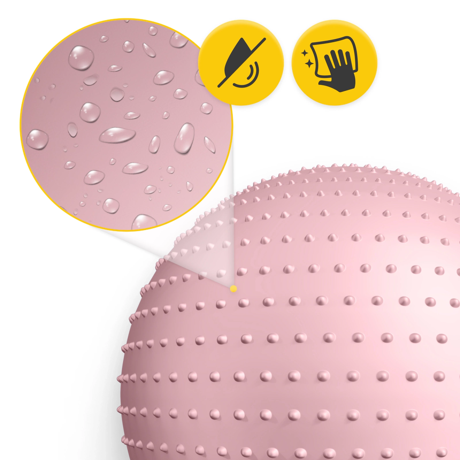 Minge de reabilitare cu proeminențe 65 cm