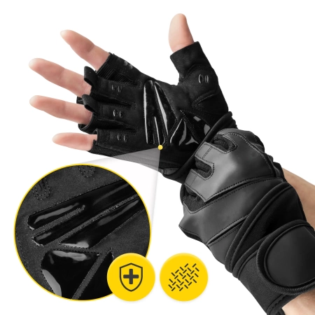 Mănuși de antrenament PRO cu susținere pentru încheietură mărimea XL