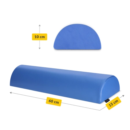 Semi-rolă de reabilitare, formă pentru masaj