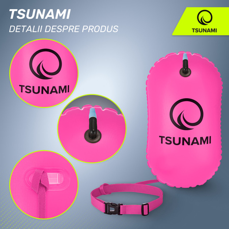 Baliză gonflabilă pentru înot TSUNAMI roz