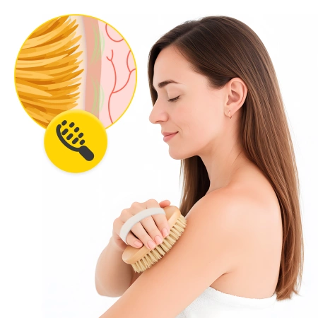 Perie pentru masaj corporal pe uscat