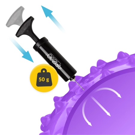 Minge de reabilitare cu țepi, 20 cm, violet