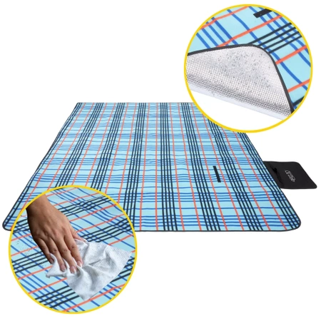 Pătură impermeabilă pentru picnic 200x200 cm