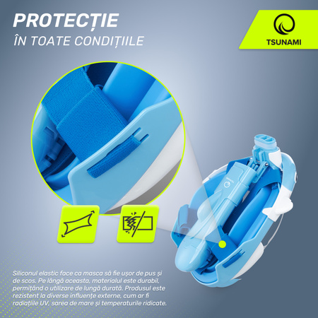 Mască de scufundare pentru copii RECHIN TSUNAMI