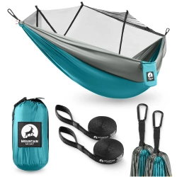 Hamac de călătorie pentru o singură persoană cu plasă de țânțari