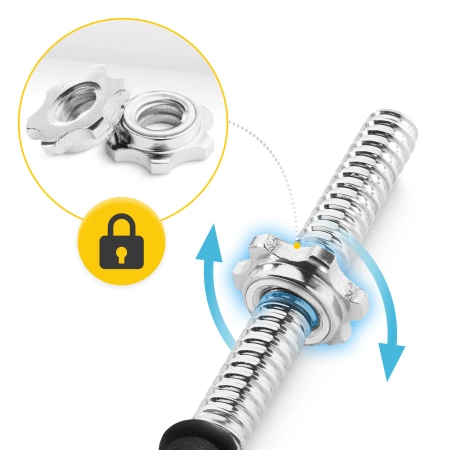Gantere din oțel în valiză - set de 20 kg