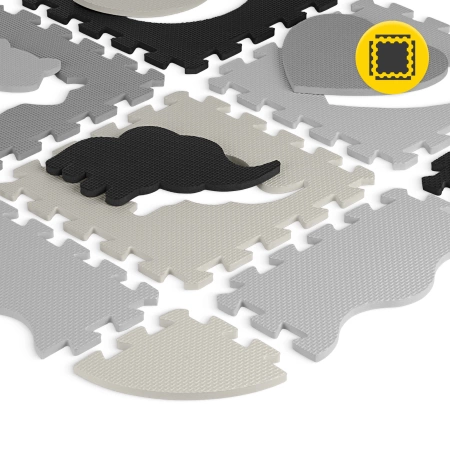 Set de puzzle din spumă 150x150 - „Animale”