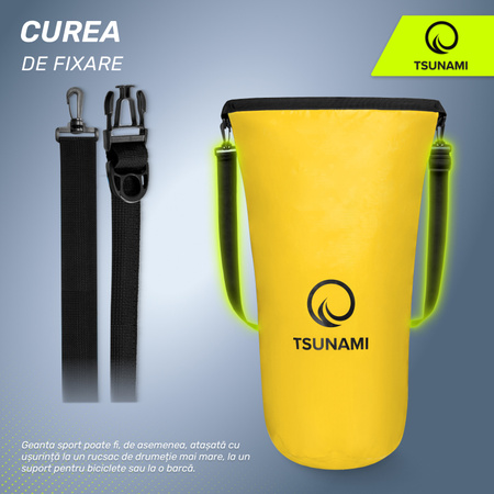 Geantă impermeabilă 30 litriTSUNAMI galben