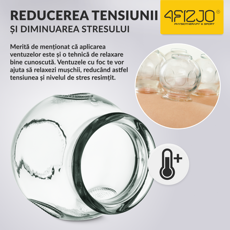 Ventuze cu foc din sticlă 20 buc.