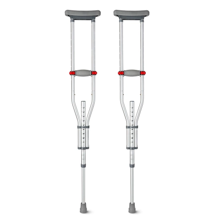 Crutele ortopedice axillari con regolazione dell'altezza