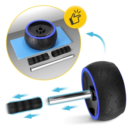 Roată pentru exerciții abdominale AB WHEEL XL