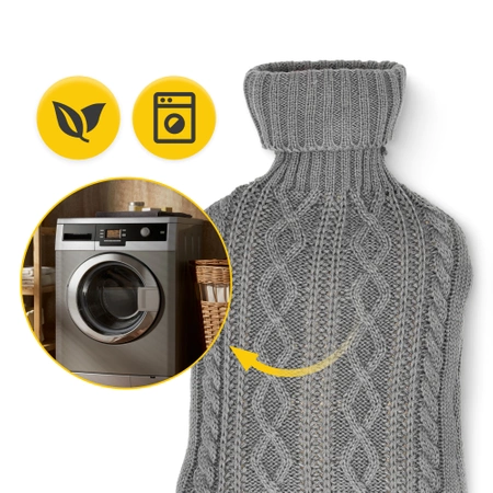 Pernă cu apă caldă cu husă, 2 L