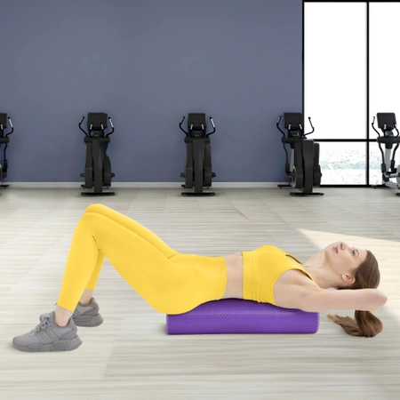 Roller de masaj cu proeminențe CARE+ 90 cm Violet