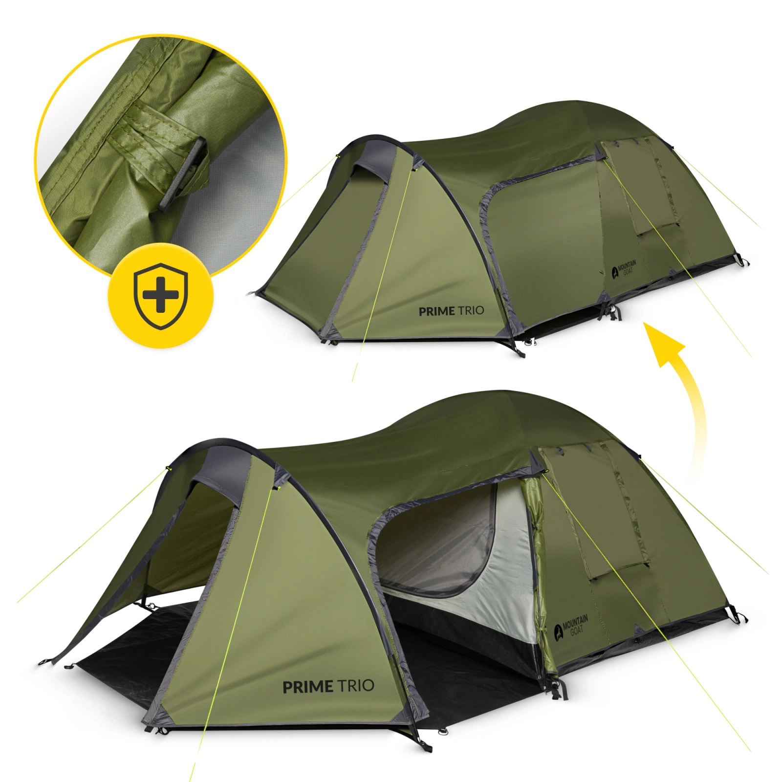 namiot turystyczny lekki trzyosobowy z przedsionkiem