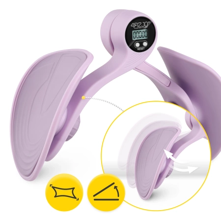 Butterfly pentru antrenarea coapselor și a mușchilor pelvieni cu contor violet