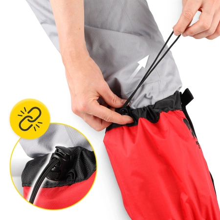 Ghetre impermeabile pentru încălțăminte universale roșii