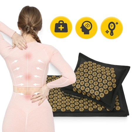 Covoraș de presopunctură ECO cu coji de hrișcă și nucă de cocos