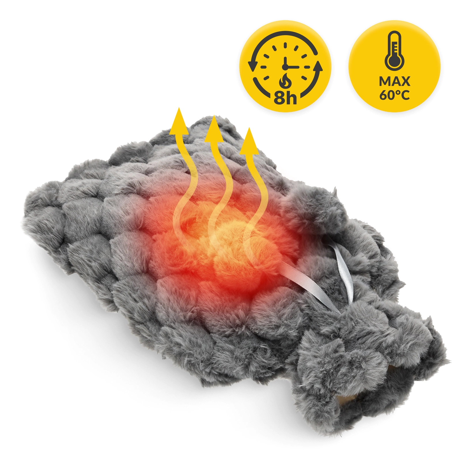 Compresă din cauciuc cu husa, 2 L