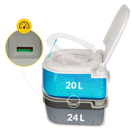 Toaletă portabilă turistică WC 24L