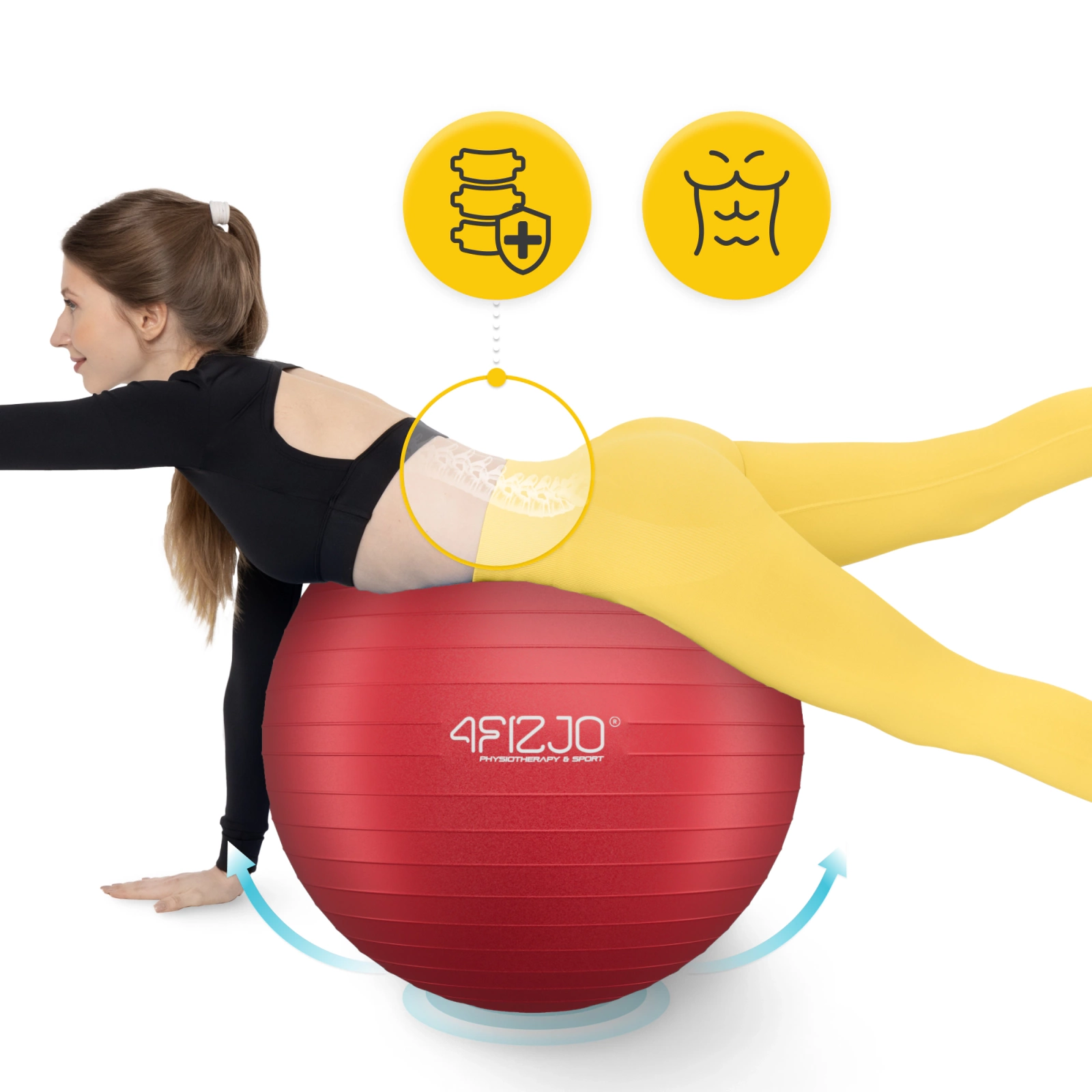 Minge de gimnastică gonflabilă 75 cm