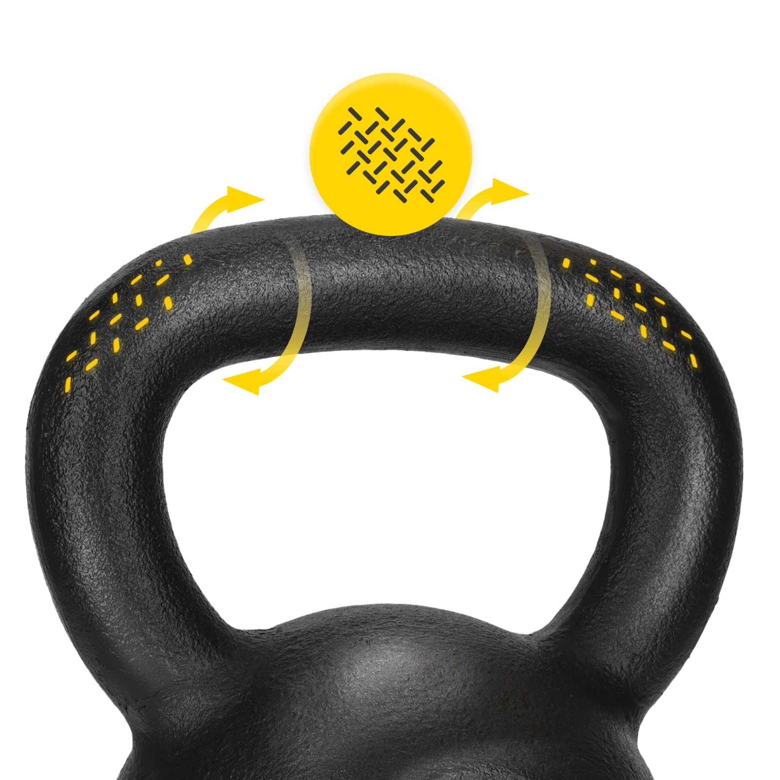 Kettlebell greutate din fontă de 16 kg