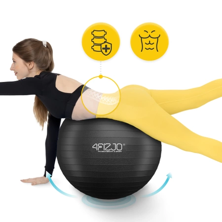 Minge gonflabilă de gimnastică pentru fitness 65 cm