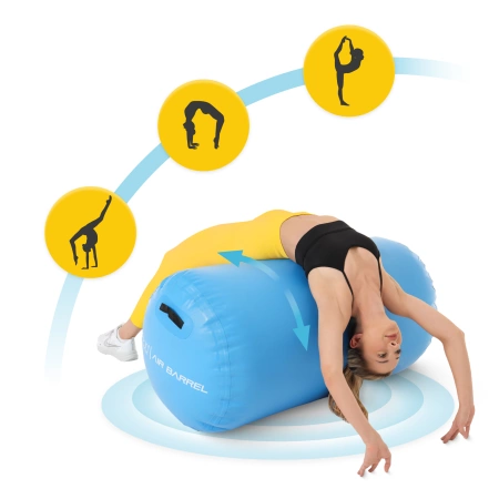 Cilindru gonflabil de gimnastică AIR BARREL 75 cm