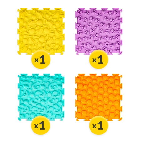 Covoraș ortopedic senzorial pentru copii 4 piese