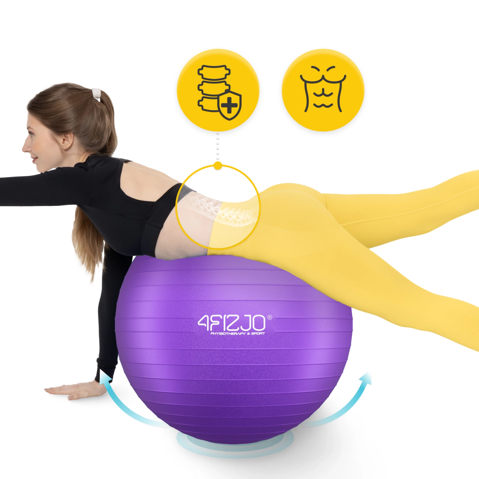 Minge de gimnastică gonflabilă 75 cm