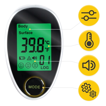 Termometru fără contact cu infraroșu MED+