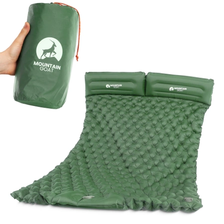 Saltea gonflabilă pentru două persoane, auto-umflabilă, pentru drumeții MOUNTAIN GOAT
