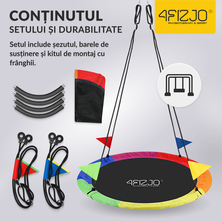 Leagăn de grădină pentru copii XXL 120 cm