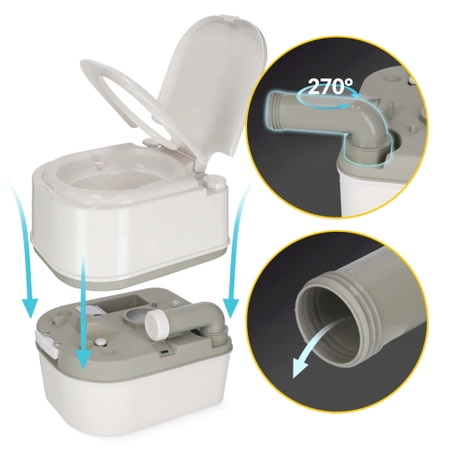 Toaletă portabilă turistică WC 24L