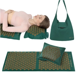 Saltea de acupresură ECO cu pernă și centură XL